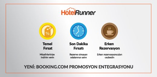 Booking.com Promosyonlarınızı da artık HotelRunner üzerinden yönetebileceksiniz!
