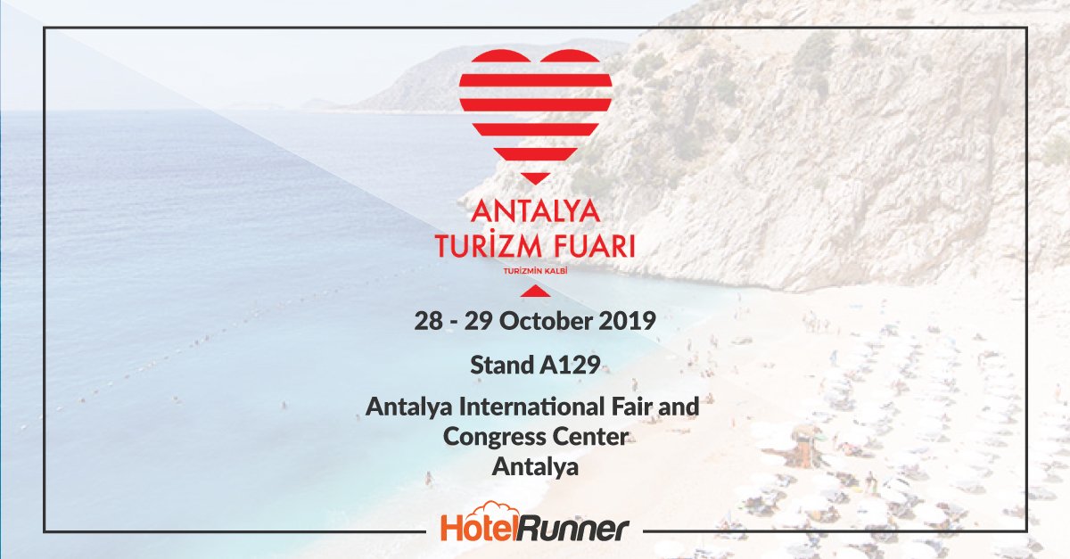 You are invited to the HotelRunner stand at Antalya Tourism Fair!