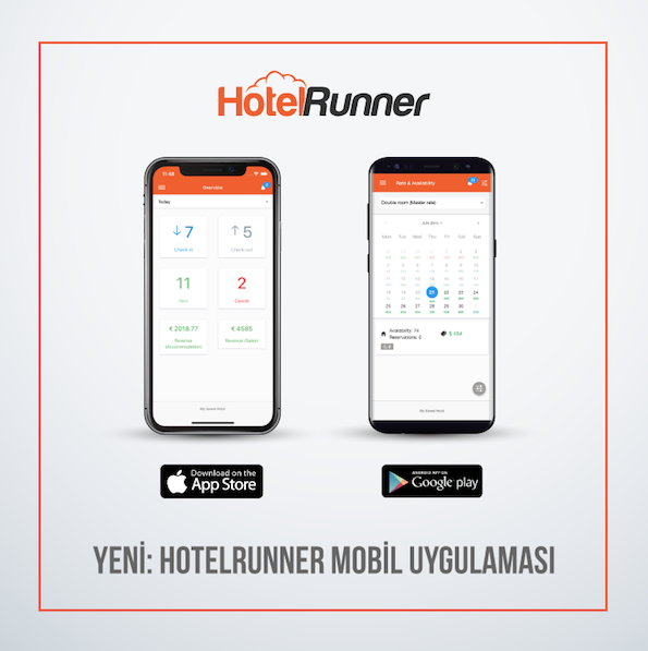 HotelRunner Mobil Uygulaması ile tesisinizin tüm operasyonlarını anlık olarak yönetin!