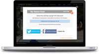 Let your guests promote your hotel with social coupons