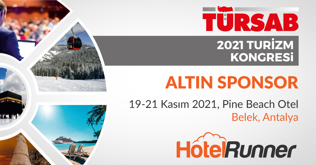 TÜRSAB 2021 Turizm Kongresi’nde HotelRunner standında buluşalım!