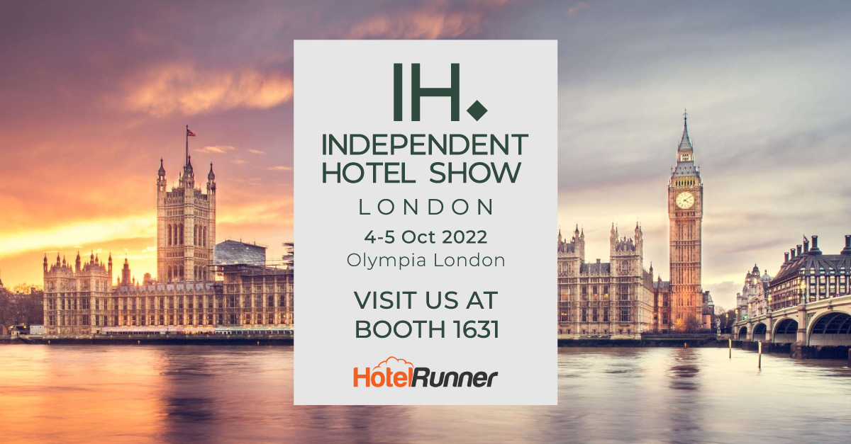 HotelRunner joins Independent Hotel Show in London, which celebrates its 10th anniversary, on October 4-5
